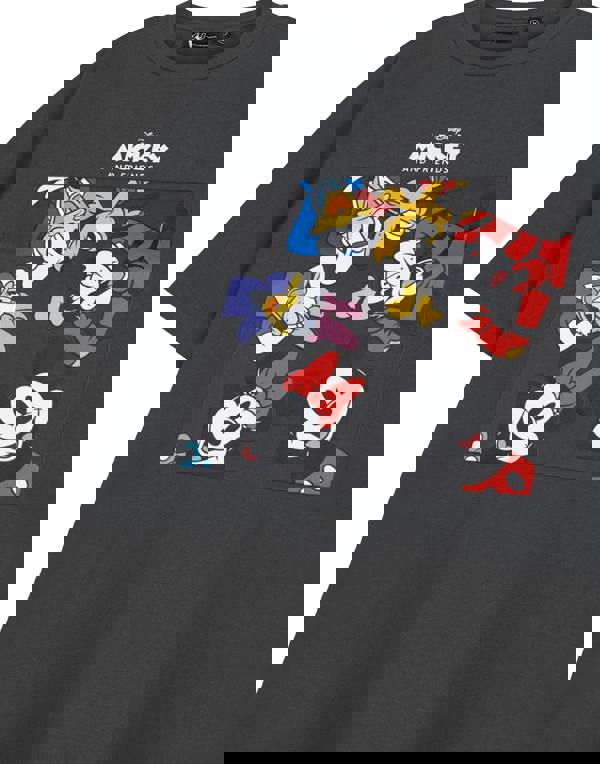 Disney Unisex Grey Mickey & Friends Short Sleeved T-Shirt