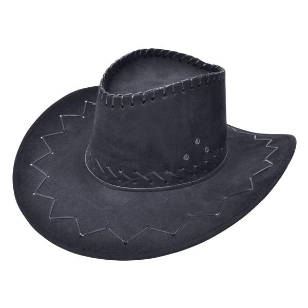 Bristol Novelty Unisex Adults Stitched Cowboy Hat - Black - 