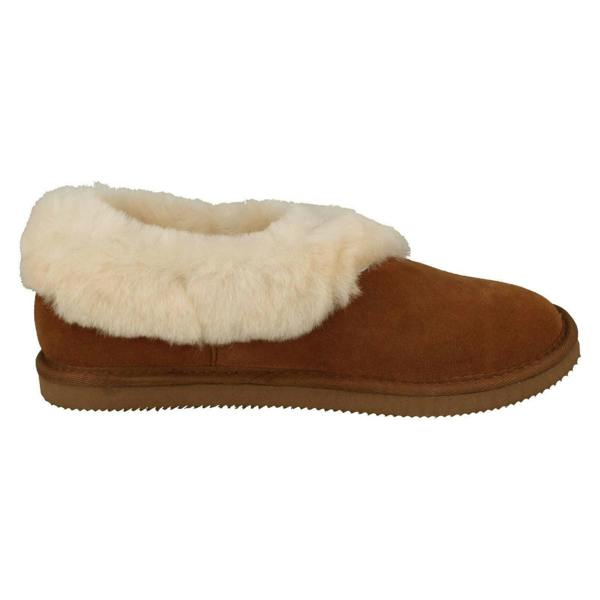 Padders Ladies Padders Fur Trim Slippers Cuddle