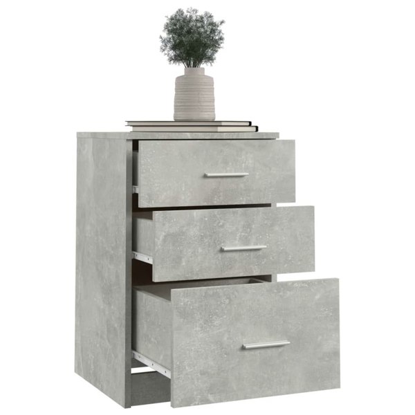 Berkfield Bed Cabinet Concrete Grey 40x40x63 cm Engineered Wood