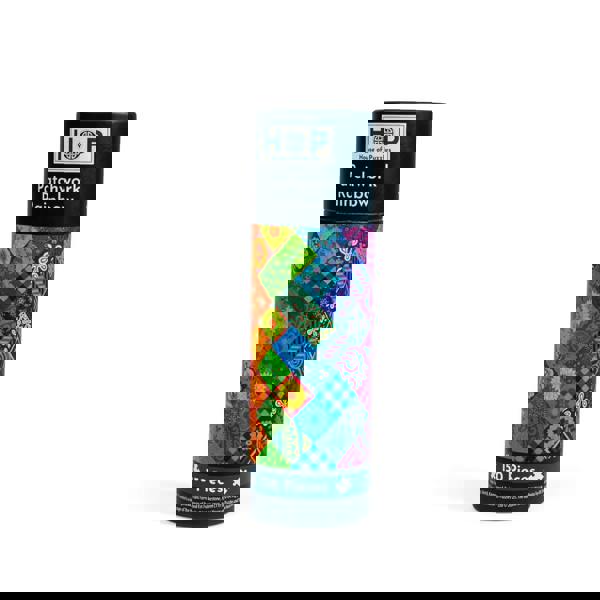 The House of Puzzles Patchwork Rainbow Jigsaw Puzzle Tube - 150 Piece