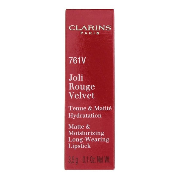 Clarins Joli Rouge Velvet 761V Spicy Chili Lipstick 3.5g