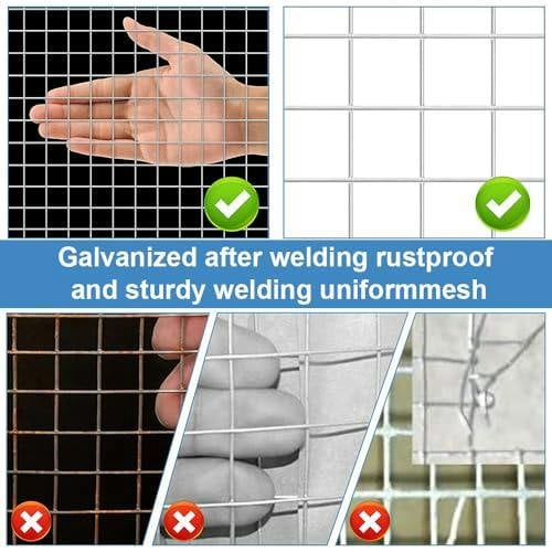 HYGRAD BUILT TO SURVIVE Galvanised Welded Wire Mesh Fencing – 6 Sizes | HYGRAD®