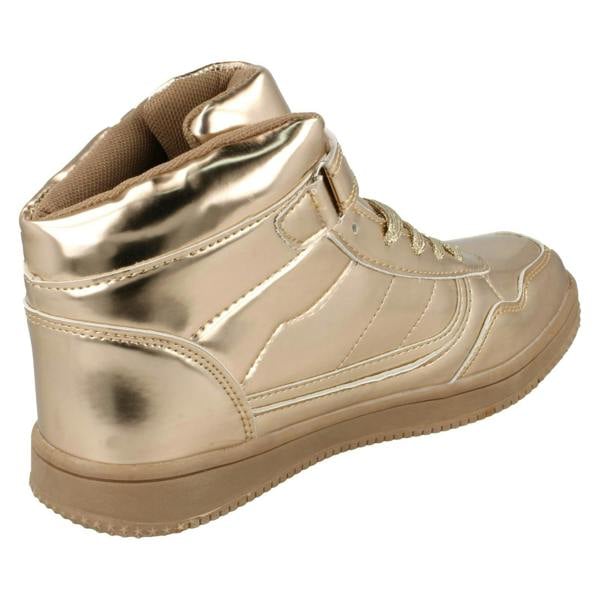 Spot On Ladies Spot On Mid Platform Trainers