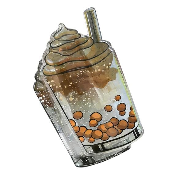 Gold Trip Iced Coffee Claw Clip