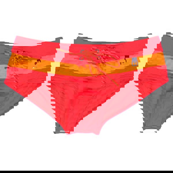 Hom Barbado Swim Midi Briefs, Red