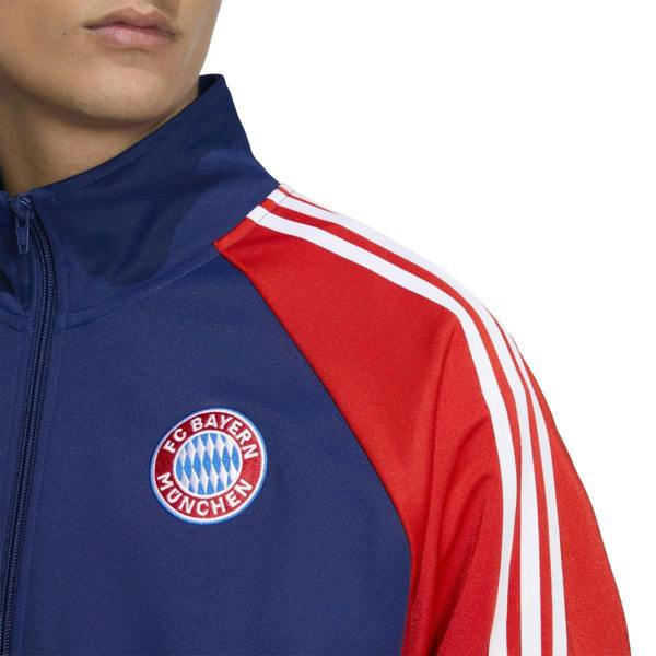 Adidas Mens FC Bayern Munich Pique Track Top - Blue - 