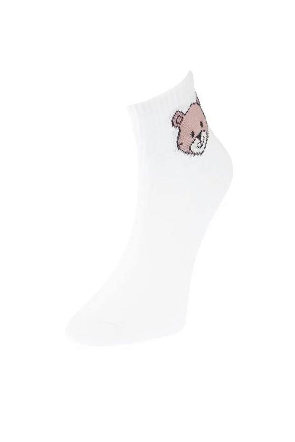 WOVCOR 5-Pack Cotton Teddy Bear Knit Socks