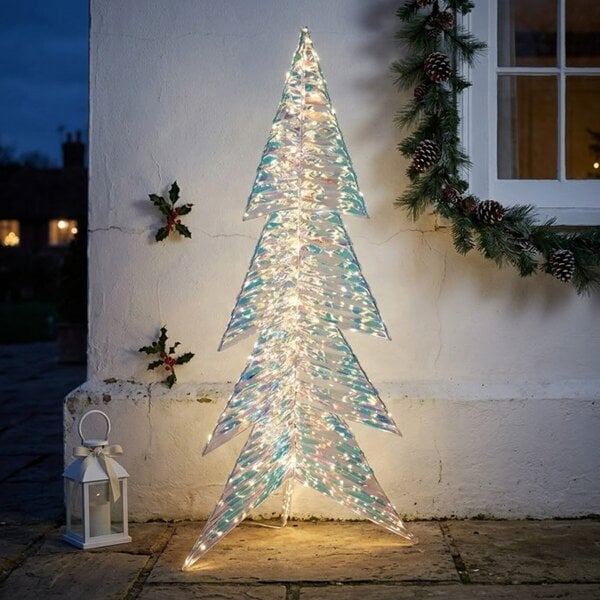 Garden Greatness Shimmering Iridescent LED Tree with 720 Lights