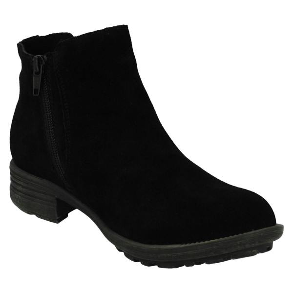 Hush Puppies Ladies Hush Puppies Block Heeled Ankle Boots Madisyn