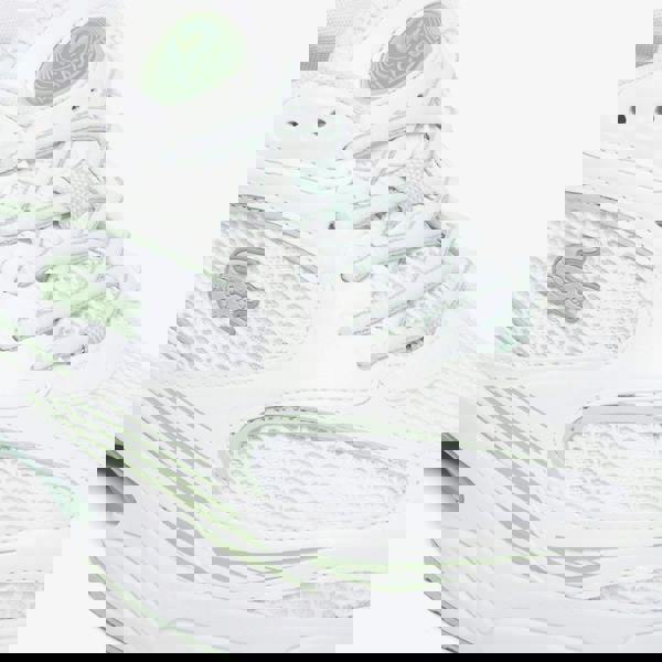 Lacoste Mens Storm 96 2K Synthetic Leather Trainers - White/Light Green - 