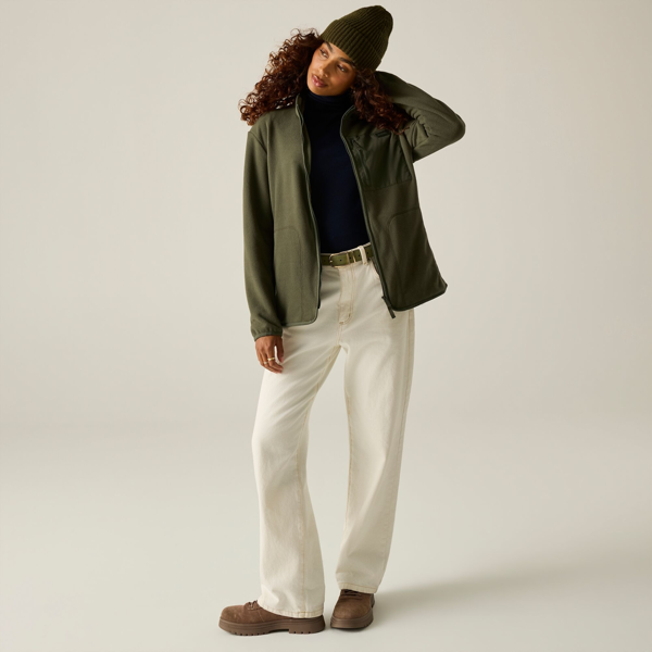 Regatta Womens Frankie Full Zip Fleece - Dark Khaki