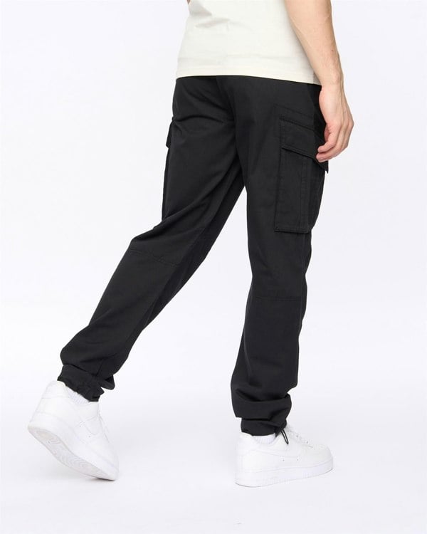 Crosshatch Sidemoore Cargo Pants Black