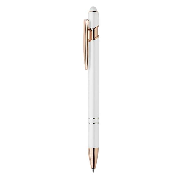 MidOcean Scribble Recycled Aluminium Ballpoint Pen - White - 