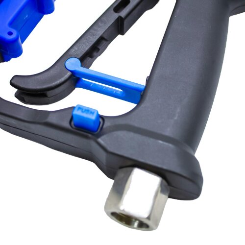 Equip2clean High Pressure Trigger Gun + Nozzle Holder | 5000 PSI (Dark Blue)