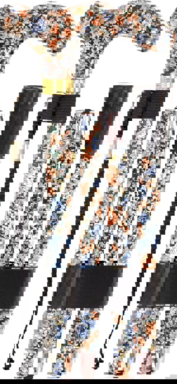 Aidapt Deluxe Folding Walking Cane Japanese Floral