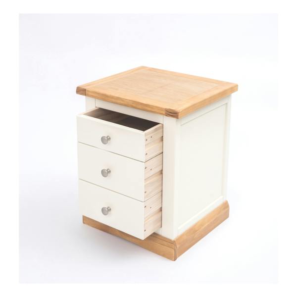 Cabinet Bits Trevi 3 Drawer Bedside Table