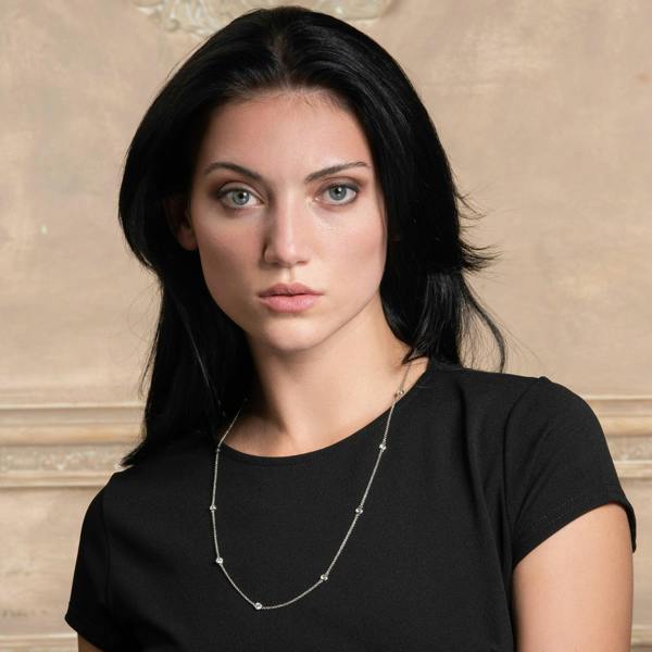 Long Chain Necklace for Women with Stones - namana.london