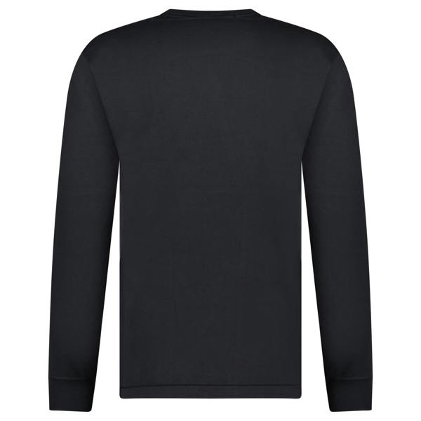Stone Island Long Sleeve Compass Logo T-Shirt Black - chancefashionco