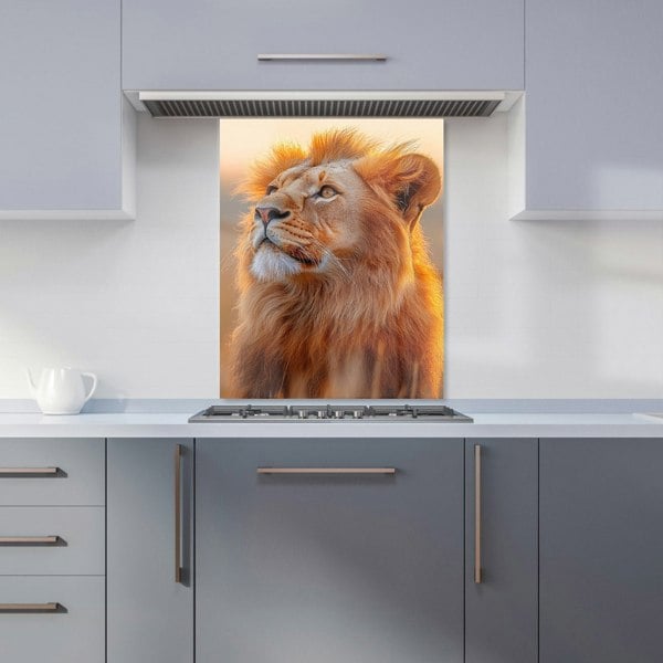 Warren Reed African Lion Kitchen Splashback - 00031