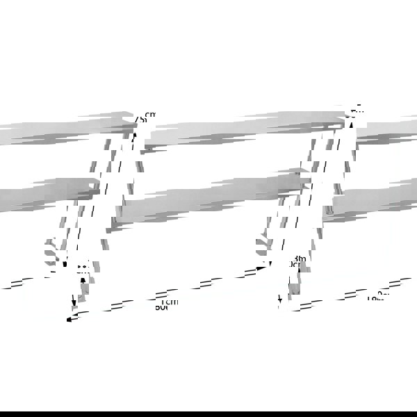 Kukoo Double Tier Steel Over-shelf 1800mm