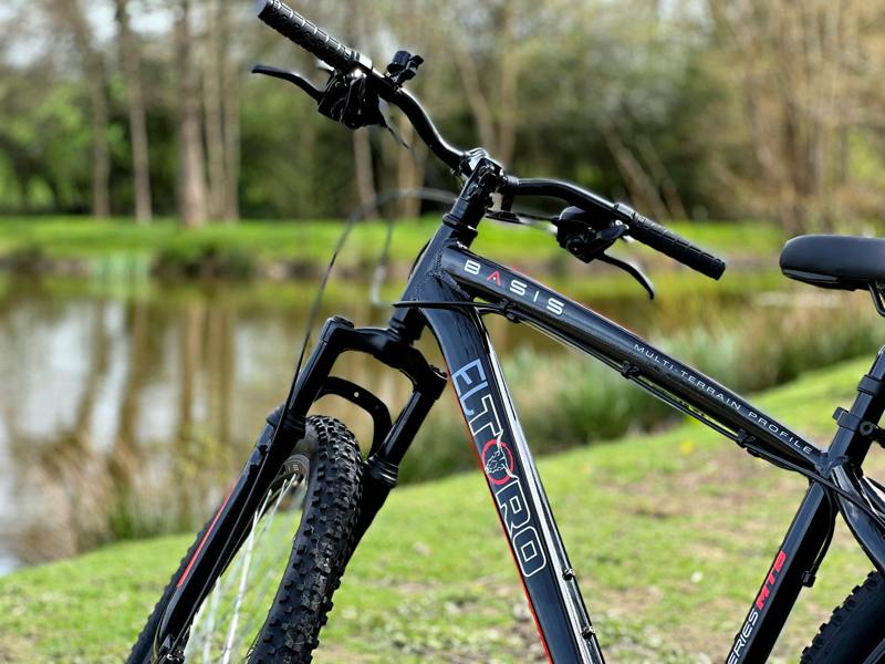 Basis Bikes Basis El Toro Hardtail Mountain Bike, 27.5" Wheel - Black/Red
