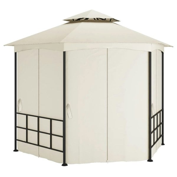 Berkfield Gazebo with Sidewalls 3.1x2.7 m Cream