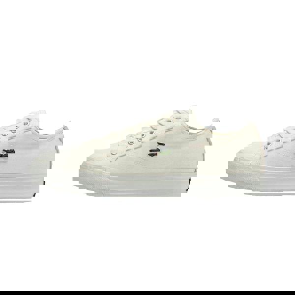 Lacoste Mens Backcourt Canvas Low Trainers - Beige - 