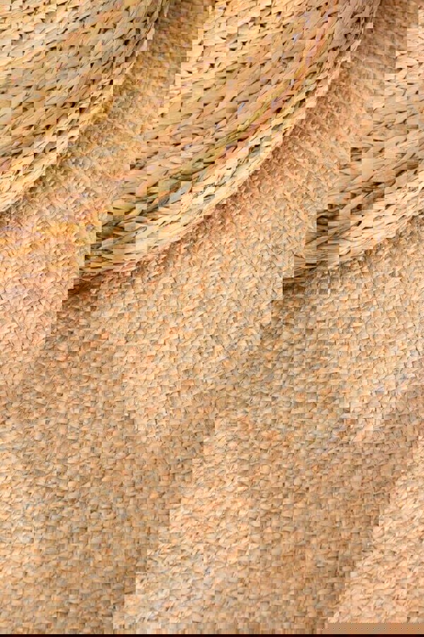 The Rugs Jutta Natural Round Jute Rug - Stylish & Comfort