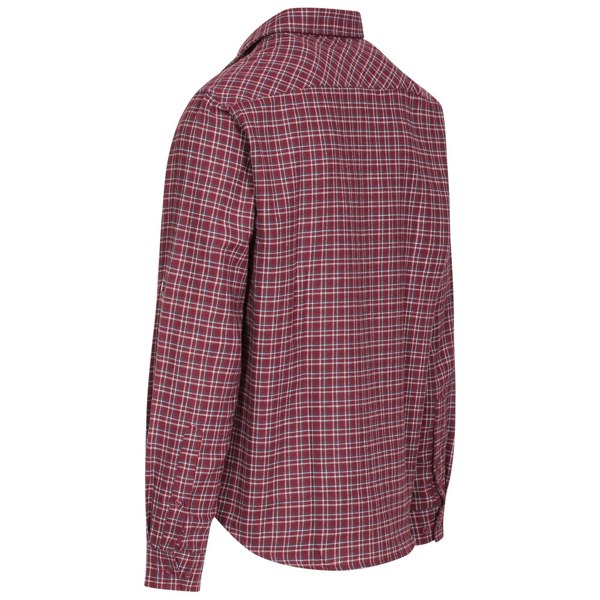 Trespass Mens Snyper Checked Shirt - Red