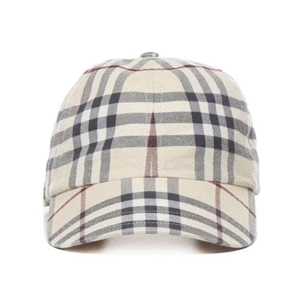 Burberry Archive Check Baseball Cap Stone - chancefashionco