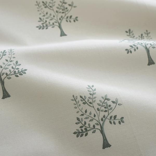 Emily Bond Dapplewood Trees Cotton Reversible Duvet Cover Set Cream