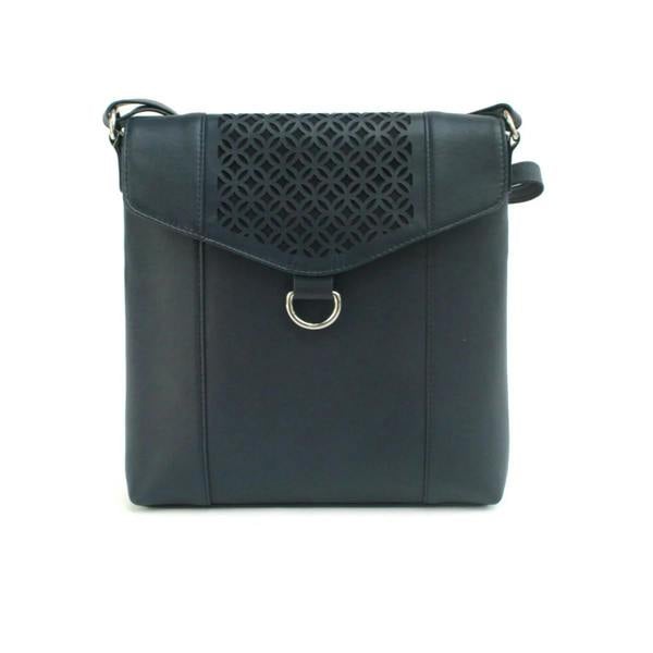 Eastern Counties Leather Womens/Ladies Janie Leather Handbag - Navy - 