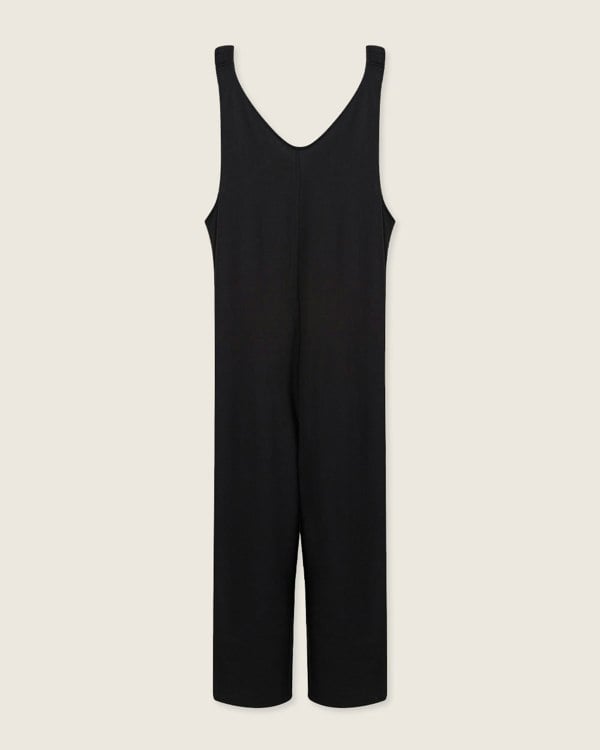 Grace Black Wide Leg Jumpsuit- image 5