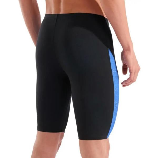 Arena Ribbed Swim Jammer black and royal neoprene shorts