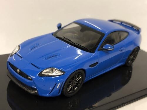 jaguar xkr s  french racing blue 1:43 scale ixo new boxed