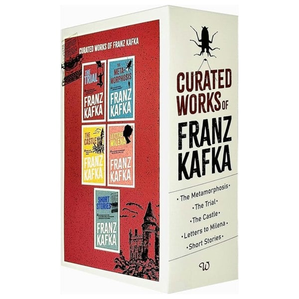 Curated Works of Franz Kafka 5 Book Set The Trial, Short Stories, Letters to Millena & more