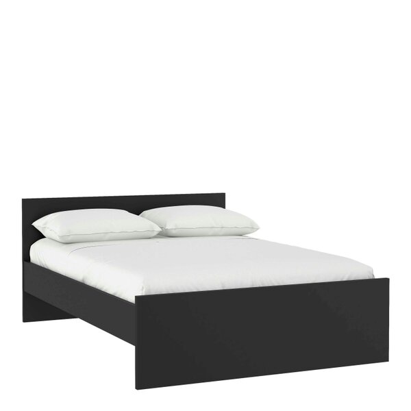 Wyld Haus Budapest 4ft6 Double Black Wooden Bed Frame
