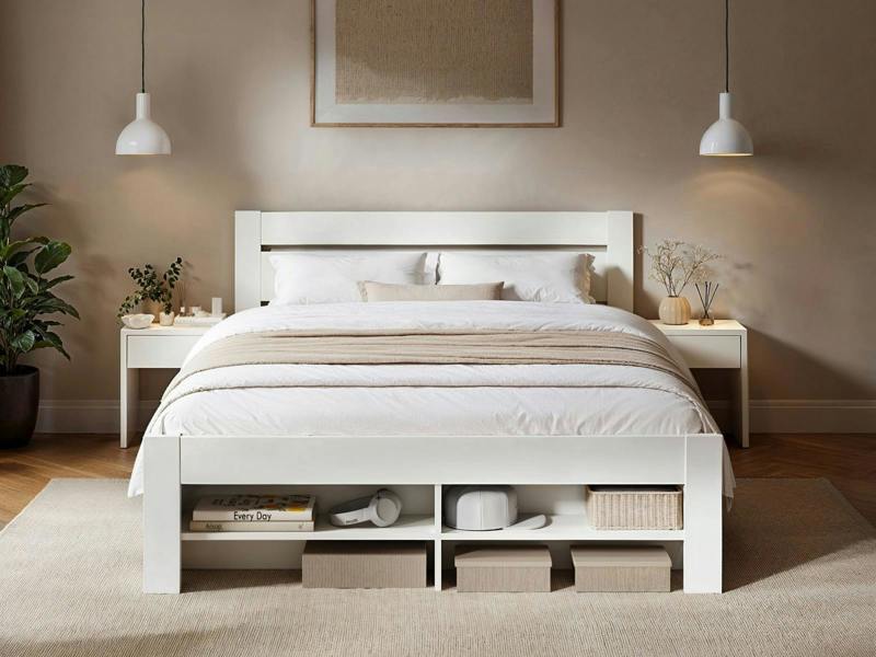 Noomi Pradis Storage Bed White