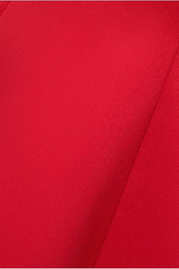 Diamante Embellished Neck A-Line Mini Dress - Red DR4598