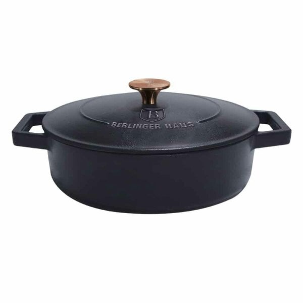 Berlinger Haus Shallow Casserole Cast Iron Berlinger Haus BH-6493 Black Rose