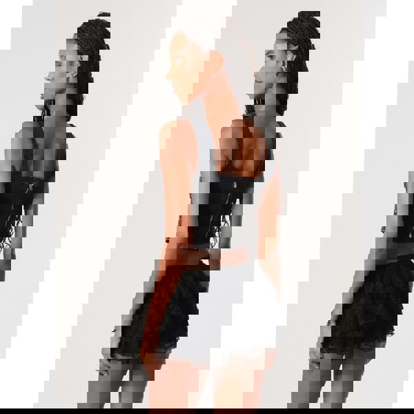 Pink Vanilla Diamante Denim Corset Top