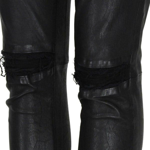 RTA (Road to Awe) skinny fit lambskin leather trousers in black