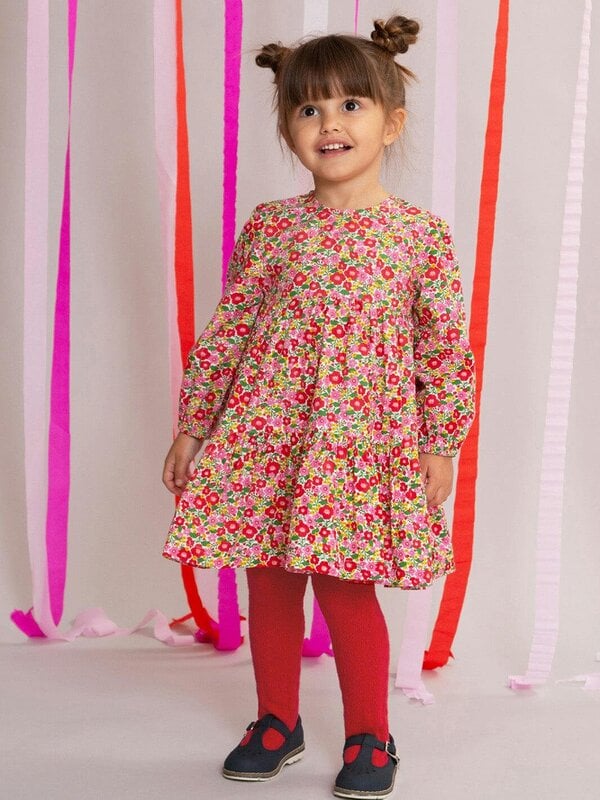 Kite Girls Organic Cable Tights Peony