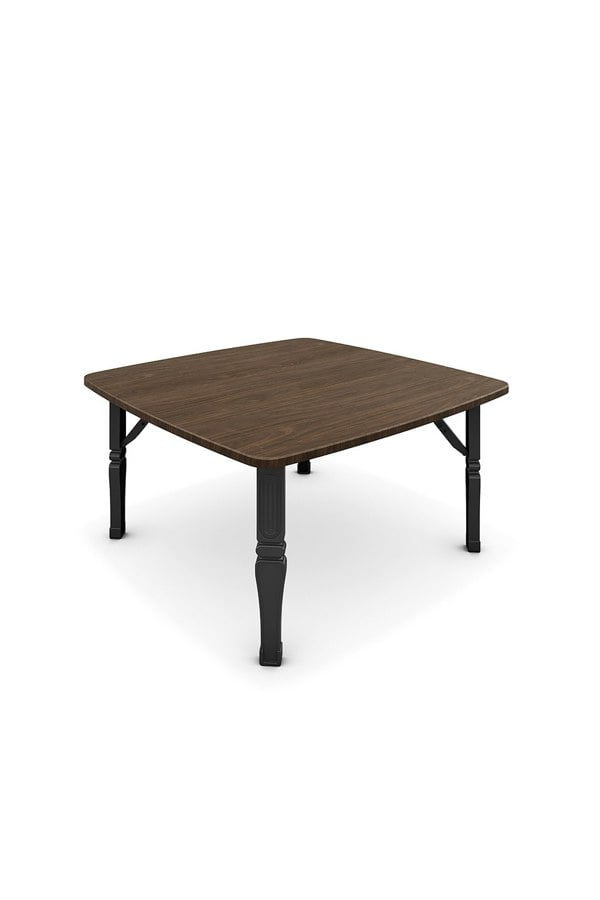 Living and Home 70cm Square Wooden Folding Coffee Table