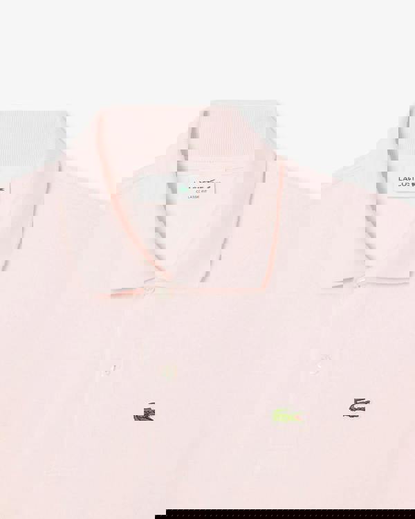 Lacoste Classic Fit L.12.12 Mens Short Sleeve Polo Shirt - Flamingo T03