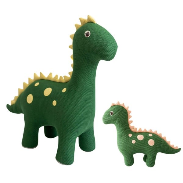 CROCHETTS Set of 2 cotton dinosaur plush toys (Large + Mini) PLTR144053