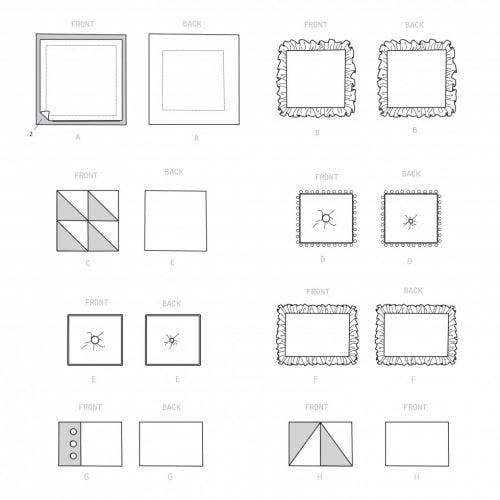 Simplicity Sewing Pattern 9402, Cushions OS (One Size) - Easy