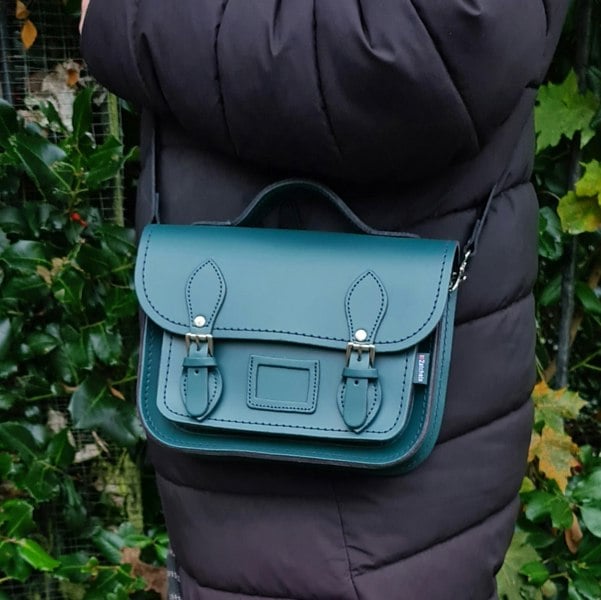 Zatchels Leather Midi Satchel - Teal