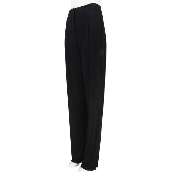 Emilio Pucci black wide straight leg trousers